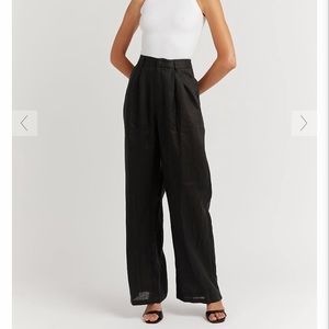Dissh Norah black linen pants